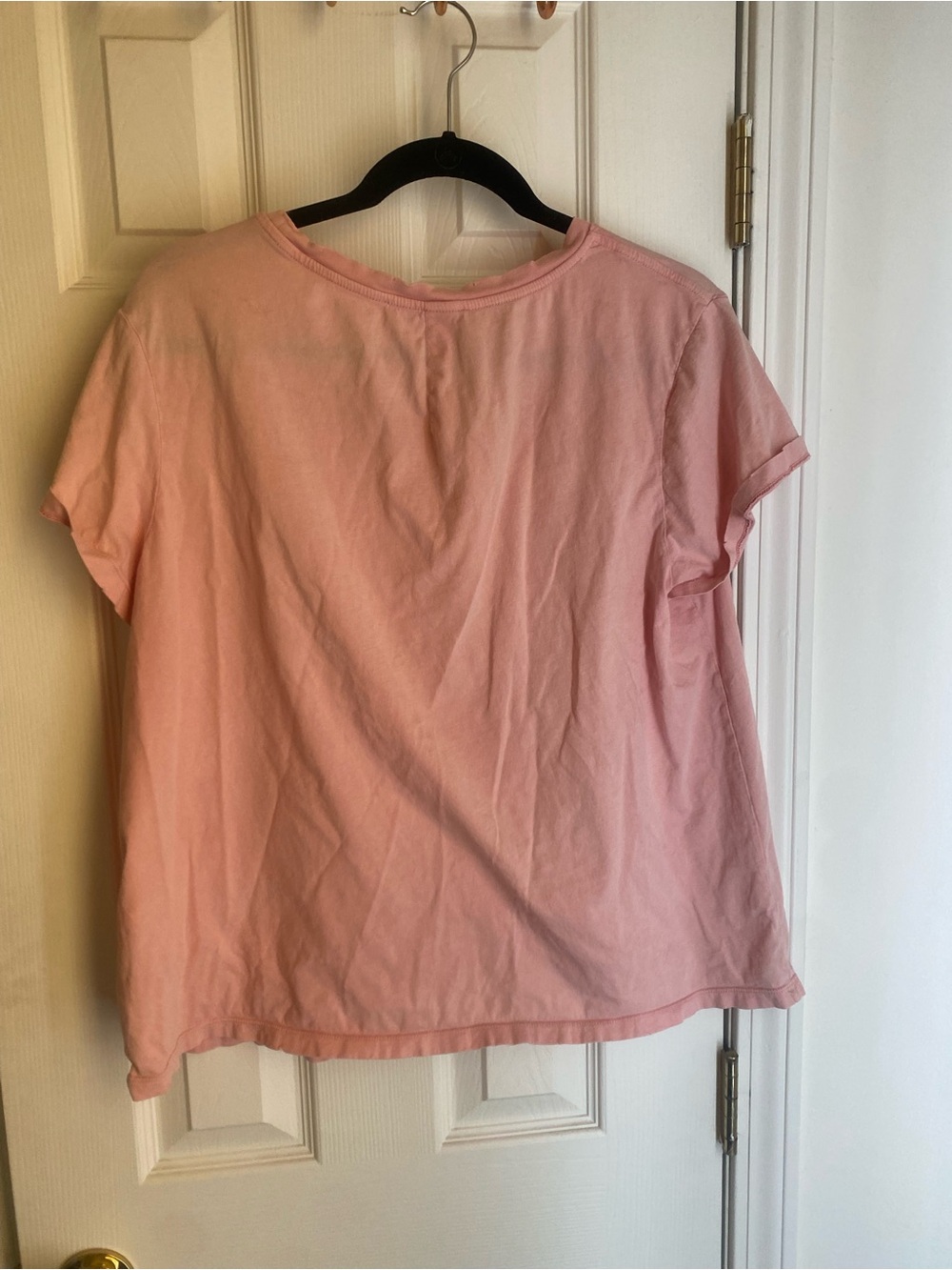AllSaints Dusty Pink Scoop Neck Short Sleeve Tee - Picture 3 of 3